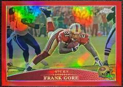 Frank Gore [Red Refractor] Football Cards 2009 Topps Chrome Prices