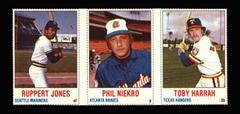 Phil Niekro, Rupert Jones, Toby Harrah [Hand Cut Panel] Baseball Cards 1978 Hostess Prices
