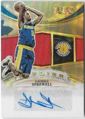 Latrell Sprewell [Red] #IFS-LSW Basketball Cards 2022 Panini Select In Flight Signatures Prices