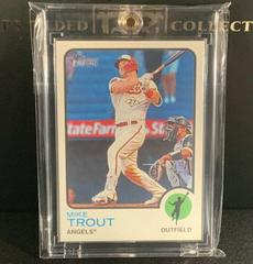 Mike Trout [Throwback Uniform] Baseball Cards 2022 Topps Heritage Prices