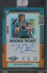 Trevor Lawrence [Autograph Orange] #101 Football Cards 2021 Panini Contenders Optic Prices
