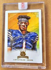Justin Fields [Signature Gold] #GK-4 Football Cards 2021 Panini Chronicles Gridiron Kings Prices