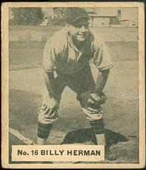 Billy Herman #16 Baseball Cards 1936 World Wide Gum Prices
