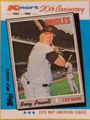 Boog Powell Baseball Cards 1982 Kmart Prices