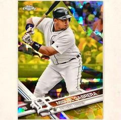 Miguel Cabrera [Gold] Baseball Cards 2017 Topps Chrome Sapphire Prices