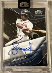 Andruw Jones #CBA-AJO Baseball Cards 2023 Topps Chrome Black Autographs Prices