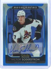 Victor Soderstrom Hockey Cards 2021 O-Pee-Chee Platinum Blue Rainbow Autographs Prices