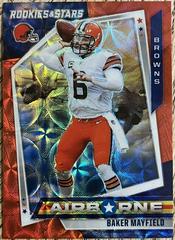 Baker Mayfield [Red Scope] #AB14 Football Cards 2021 Panini Rookies and Stars Airborne Prices