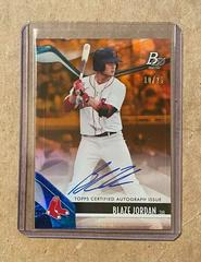 Blaze Jordan [Orange Autograph] Baseball Cards 2021 Bowman Platinum Top Prospects Prices