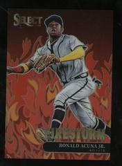 Ronald Acuna Jr. #F-4 Baseball Cards 2022 Panini Select Firestorm Prices