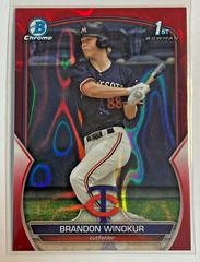 Brandon Winokur [Red Lava] #BDC-69 Baseball Cards 2023 Bowman Draft Chrome Prices