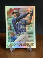 Julio Rodriguez [Platinum Foil] #75BS-19 Baseball Cards 2024 Topps Heritage Baseball Sensation Prices