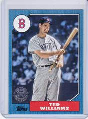 Ted Williams [Blue] #87TBU-12 Baseball Cards 2022 Topps Update 1987 Prices
