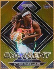Myisha Hines Allen [Gold] Basketball Cards 2022 Panini Prizm WNBA Emergent Prices