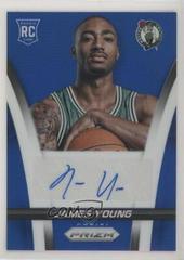 James Young [Purple Prizm] Basketball Cards 2014 Panini Prizm Rookie Autographs Blue Prices
