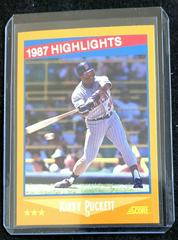 Kirby Puckett [Highlights] Baseball Cards 1988 Score Prices