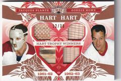 Jacques Plante, Gordie Howe [Platinum] Hockey Cards 2021 Leaf Lumber Hart to Hart Prices