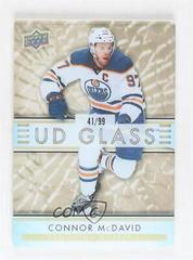 Connor McDavid [Gold] Hockey Cards 2021 Upper Deck Ovation UD Glass Stars Prices