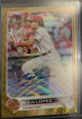 Alejo Lopez [Gold] Baseball Cards 2022 Topps Chrome Rookie Autographs Prices