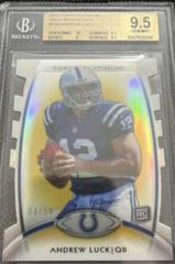 Andrew Luck [Gold Refractor Die Cut] #150 Football Cards 2012 Topps Platinum Prices