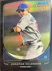 Christian Villanueva [Orange Refractor] #186 Baseball Cards 2013 Bowman Chrome Mini Prices