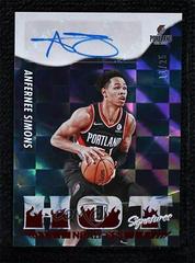 Anfernee Simons [Red] Basketball Cards 2022 Panini Hoops Hot Signatures Prices