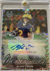Blake Corum [Red Geometric] #BMA-BC Football Cards 2023 Bowman's Best University Masterpieces Autographs Prices