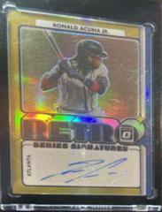 Ronald Acuna Jr. [Gold] #RET-RA Baseball Cards 2021 Panini Donruss Optic Retro Signature Series Prices