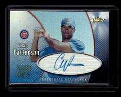 Corey Patterson Baseball Cards 2001 Finest Autographs Prices