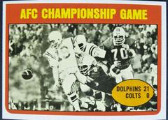 AFC Championship #137 Football Cards 1972 Topps Prices