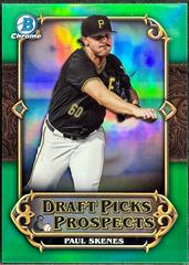 Paul Skenes [Green] #DPP-1 Baseball Cards 2023 Bowman Draft Picks & Prospects Prices