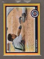 Joe Mauer [Gold Refractor] Baseball Cards 2010 Bowman Chrome Prices