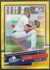 A.J. Puk [Gold] Baseball Cards 2020 Panini Donruss Optic the Rookies Prices