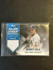 Gerrit Cole [Black] #MLM-GC Baseball Cards 2022 Topps Major League Material Relics Prices