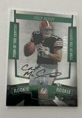 Colt McCoy [Turn of the Century Autograph] #190 Football Cards 2010 Panini Donruss Elite Prices