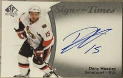 Dany Heatley Hockey Cards 2021 SP Authentic Sign of the Times Autographs Prices