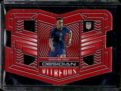 Sergino Dest [Red Flood] #17 Soccer Cards 2022 Panini Obsidian Vitreous Prices