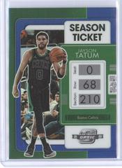Jayson Tatum [Blue] #1 Basketball Cards 2021 Panini Contenders Optic Prices