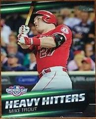 Mike Trout #HH-10 Baseball Cards 2016 Topps Opening Day Heavy Hitters Prices