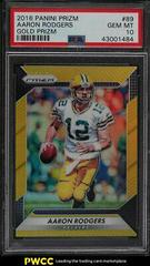 Aaron Rodgers [Gold Prizm] #89 Football Cards 2016 Panini Prizm Prices