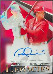 Rhys Hoskins [Red Refractor] Baseball Cards 2021 Topps Finest Legacies Autographs Prices