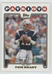 Tom Brady [Gold Foil] #328 Football Cards 2008 Topps Prices