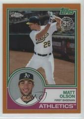 Matt Olson [Orange] Baseball Cards 2018 Topps Chrome 1983 Prices