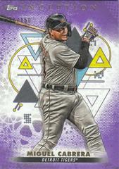 Miguel Cabrera [Purple] #5 Baseball Cards 2022 Topps Inception Prices