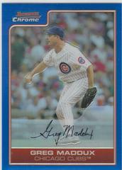 Greg Maddux [Blue Refractor] #66 Baseball Cards 2006 Bowman Chrome Prices