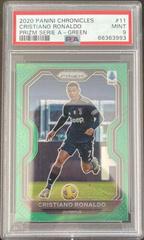 Cristiano Ronaldo [Green] #11 Soccer Cards 2020 Panini Chronicles Prizm Serie A Prices