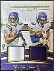 Randy Moss / Justin Jefferson #32 Football Cards 2023 Panini Immaculate Dual Jersey Prices