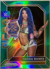Sasha Banks [Green Pulsar Prizm] Wrestling Cards 2022 Panini Prizm WWE Gold Prices