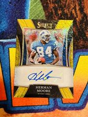 Herman Moore [Gold] #SSP-HMO Football Cards 2021 Panini Select Signatures Select Prices