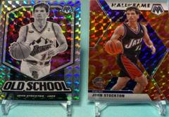 John Stockton [Orange Fluorescent] #5 Basketball Cards 2019 Panini Mosaic Old School Prices